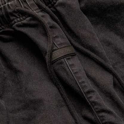 Fear of God Essentials Overdyed Black Denim Lounge Pants SS24