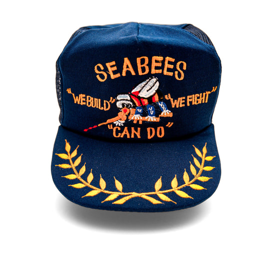 Vintage U.S. Navy Seabees "Can Do" Trucker Cap