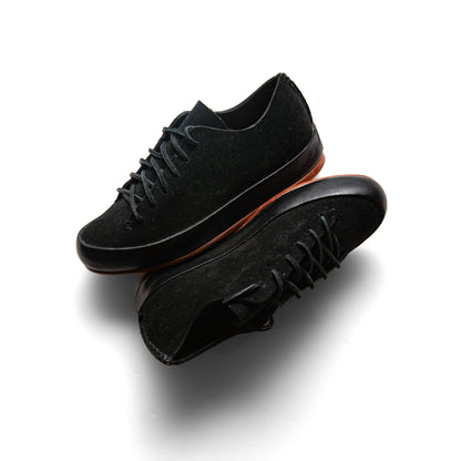Feit Handsewn Low – Black Suede Leather